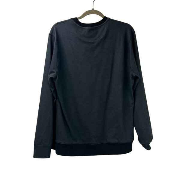 Twillory Men's L Crew Neck Sweatshirt Athleisure Long Sleeve Gray Rayon Blend - Picture 2 of 15